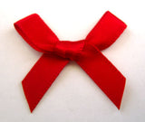 RB122 Red 7mm Single Faced Satin Ribbon Bow by Berisfords - Ribbonmoon