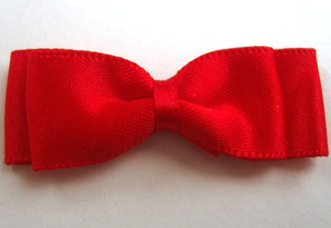 RB178 Red Satin Ribbon Propellor Bow