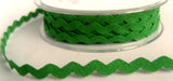 RIC133 9mm Emerald Green Ric Rac Briad - Ribbonmoon