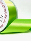 R9114 50mm Apple Green Double Face Satin Ribbon by Berisfords