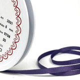 R9126 5mm Mulberry Double Face Satin Ribbon by Berisfords