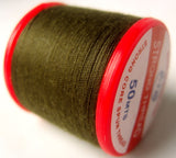 Strong Sewing Thread Olive Green 501 Multi Purpose, 70% polyester, 30% cotton - Ribbonmoon