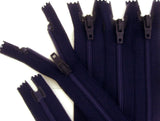 Z2120 75cm Very Dark Royal Blue Optilon Nylon No.3 Closed End Zip