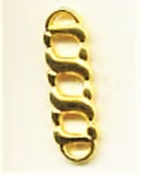 ZIPPULLER006 10mm x 32mm Metal Alloy Gold Zip Puller