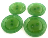 B10004 22mm Dull Emerald Green Gloss Polyester 2 Hole Button