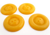 B10292 22mm Dull Yellow Glossy 2 Hole Button