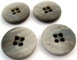 B13945 18mm Tonal Grey 4 Hole Button with an Iridescence