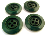 B14050 22mm Teal Green 4 Hole Button,Matt Centre,Gloss Rim