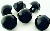B8502 11mm Deep Navy High Gloss Nylon Half Ball Shank Button