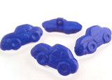 B5035 29mm Royal Blue Car Shaped Novelty Childrens Shank Button