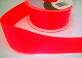 R0412 50mm Deep Fluorescent Pink Double Face Satin Ribbon, Berisfords