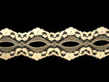 L261C 32mm Cream Eyelet or Knitting In Lace Clearance - Ribbonmoon