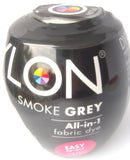 Dylon Fabric Machine Dye, Smoke Grey, 350g Pod with Salt