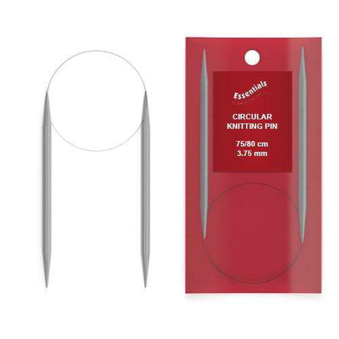 KP33 3.75mm X 75/80cm Circular Knitting Pin, Aluminium