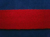 VTAPE01 25mm Scarlet Berry Acrylic V Tape Webbing - Ribbonmoon