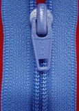 YKK 61cm Dusky Blue No.5 Open End Zippers. UK HABERDASHERY ONLINE SHOP