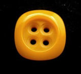 B10370 18mm Burnt Yellow Glossy 4 Hole Button - Ribbonmoon