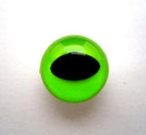 TM46 16mm Bright Green Eye for Teddy Bear, Toymaking Etc