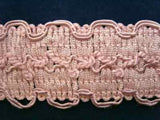 FT744 38mm Dusky Azalea Pink Braid Trimming - Ribbonmoon