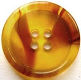 B17199 28mm Tonal Amber and Browns 4 Hole Button - Ribbonmoon