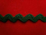 RIC106 10mm Forest Green Ric Rac Braid - Ribbonmoon