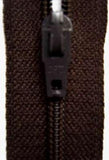 Z2087 Optilon 18cm Very Dark Brown Nylon No.3 Closed End Zip - Ribbonmoon