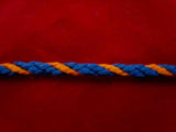 C049 3.5mm Lacing Cord, Dark Royal Blue and Orange - Ribbonmoon