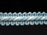 FT1788 13mm Pale Blue and White Corded Braid