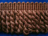 FT2001 55mm Chocolate Brown Bullion Fringe - Ribbonmoon