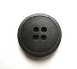 B17589 17mm Charcoal Black Matt Centre 4 Hole Button - Ribbonmoon