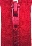 Z2383 76cm Deep Red Nylon No.5 Open End Zip - Ribbonmoon