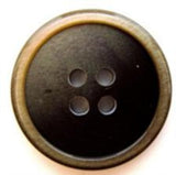 B6708 23mm Tonal Black and Honey Shimmery 4 Hole Button - Ribbonmoon