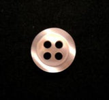 B9010 11mm Peach Polyester 4 Hole Button - Ribbonmoon