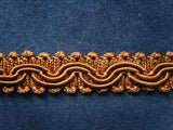 FT1060 13mm Golden Brown Corded Braid Trimming - Ribbonmoon