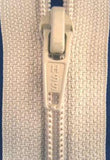 Z2801 18cm Pale Creamy Beige Nylon No.5 Closed End Zip - Ribbonmoon