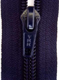 Z2786 YKK 40cm Deep Rich Navy Nylon No.5 Closed End Zip - Ribbonmoon