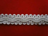 FT366 12mm Silver Grey Braid Trimming - Ribbonmoon