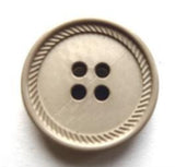 B17440 20mm Pale Beige Textured 4 Hole Button - Ribbonmoon