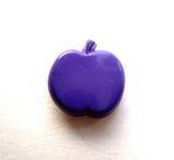 B11645 13mm Purple Apple Shape Novelty Shank Button - Ribbonmoon