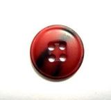 B15803 15mm Tonal Russet Red Soft Sheen 4 Hole Button - Ribbonmoon