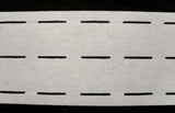 WAISTBAND04 White Slotted Waistbanding (Heavy) 80mm Wide - Ribbonmoon