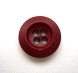 B10173 14mm Burgundy Matt 4 Hole Button - Ribbonmoon
