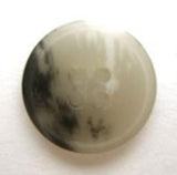 B6771 18mm Charcoal and Natural Greys Bone Sheen 4 Hole Button - Ribbonmoon