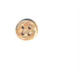 B16636 12mm Beige Aaran 4 Hole Button - Ribbonmoon