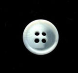 B17037 15mm Natural and Ice White Bone Sheen 4 Hole Button - Ribbonmoon