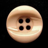 B7554 18mm Dusky Peach High Gloss Chunky 4 Hole Button - Ribbonmoon