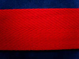 VTAPE03 38mm Red Acrylic V Tape Webbing - Ribbonmoon