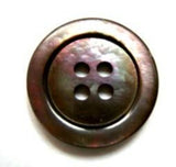 B16583 20mm Grey Based Real Shell Iridescent Shimmery 4 Hole Button - Ribbonmoon