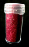 RED flock powder card making scrapbooking craft supplies UK