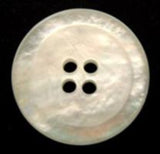 B6212 22mm Pearl White and Iridescent 4 Hole Button - Ribbonmoon